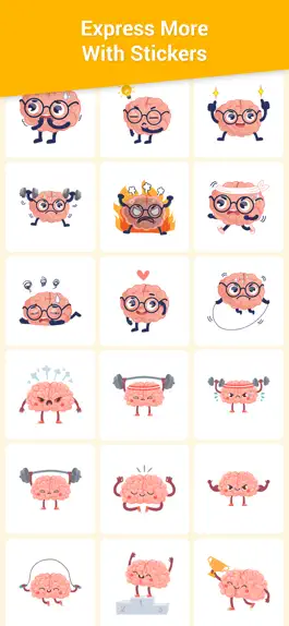 Game screenshot Brain Stickers for iMessage apk