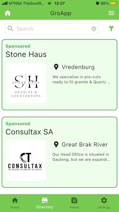 GroApp Online Screenshot
