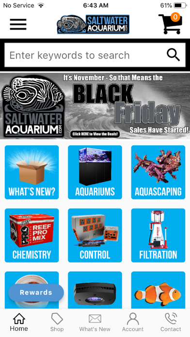 Saltwater Aquarium App Screenshot