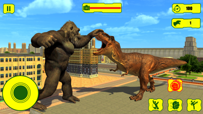Wild Gorilla vs Dinosaur Fight Screenshot