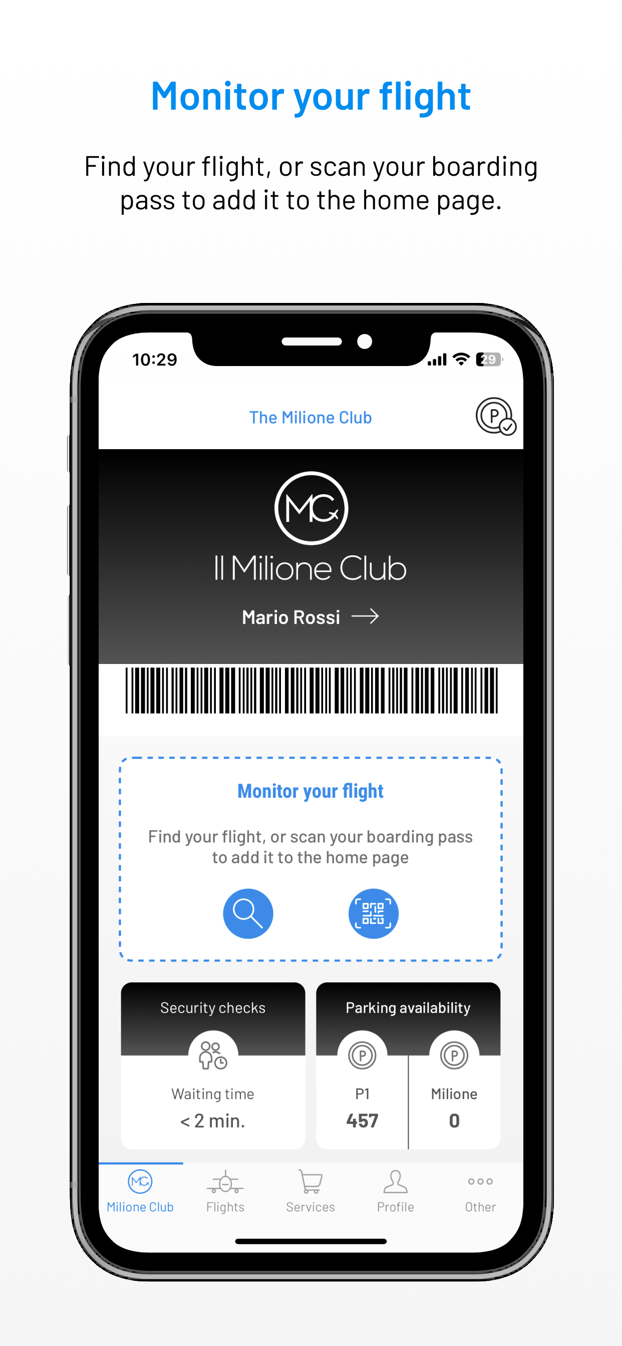 Milione Club Venice Airport