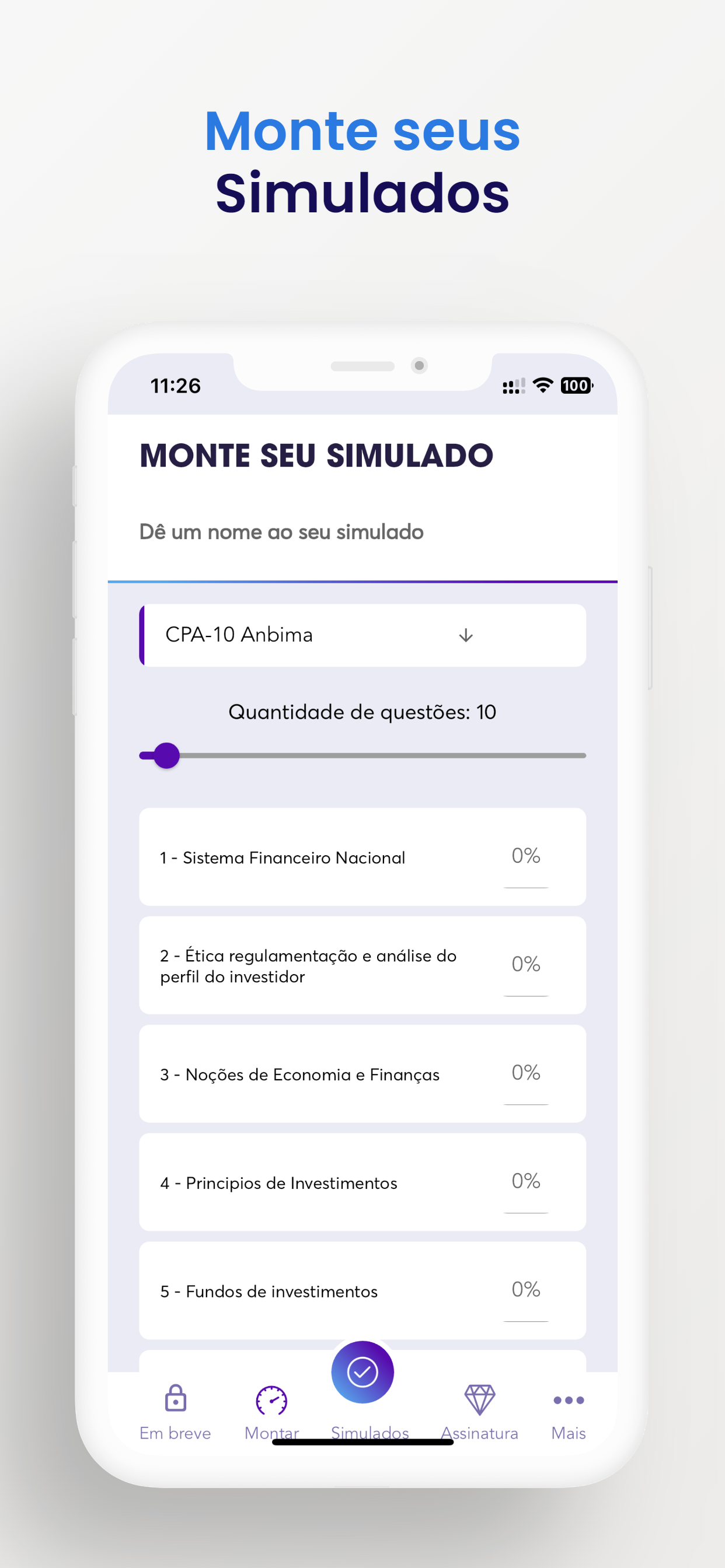 Simulados Topinvest
