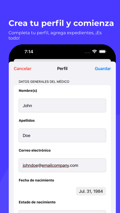 OneClick: Expedientes Dentales Screenshot