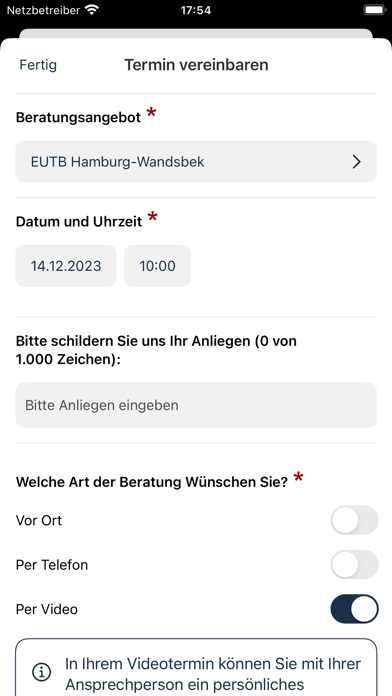 Teilhabeberatung Screenshot