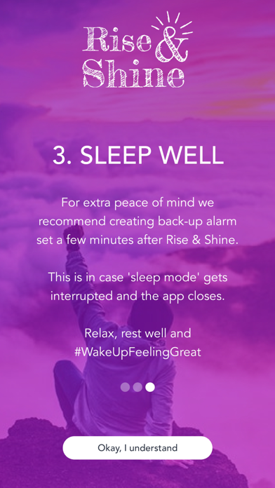 Rise & Shine Alarm Clock Screenshot