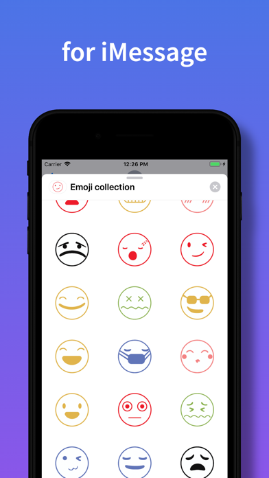 Screenshot #3 pour Emojis stickers for iMessage