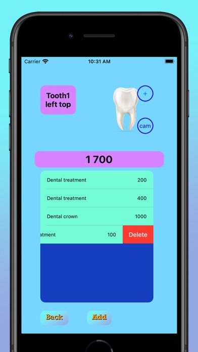 Dental card Screenshot