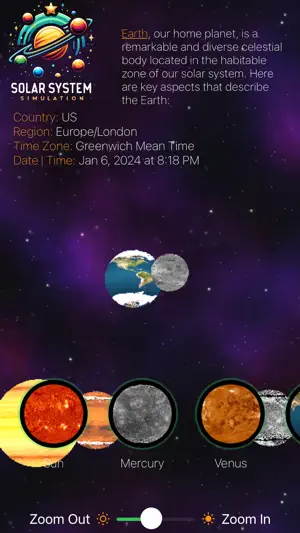 Solar System Simulation - S3 screenshot 1