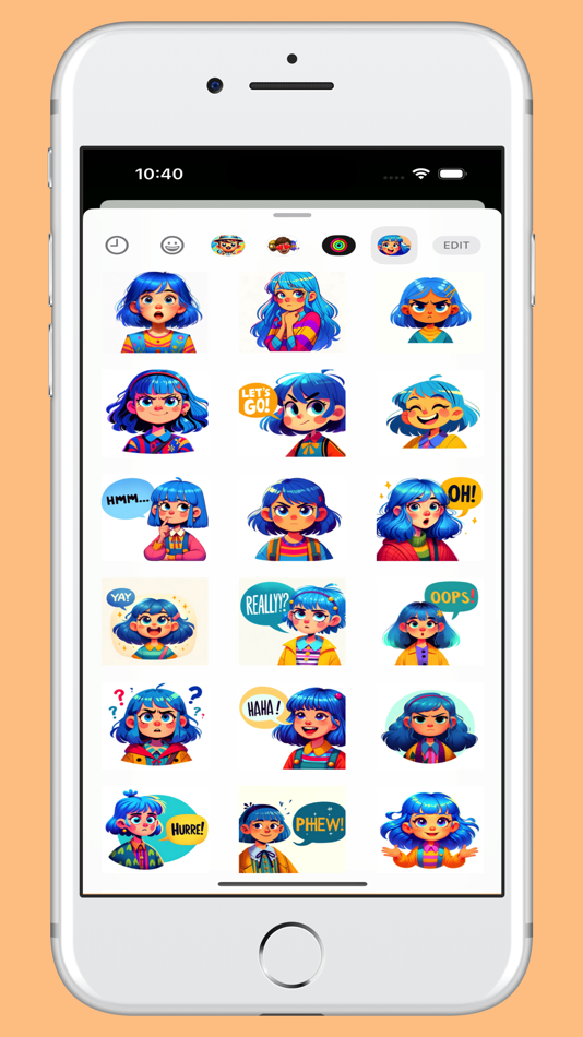 #1. Hilda Altered Stickers (iOS) 由: MULTITECHNIQUE BUSINESS COMAPNUY INVESTMENT
