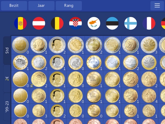 Euro Munt Verzameling iPad app afbeelding 1