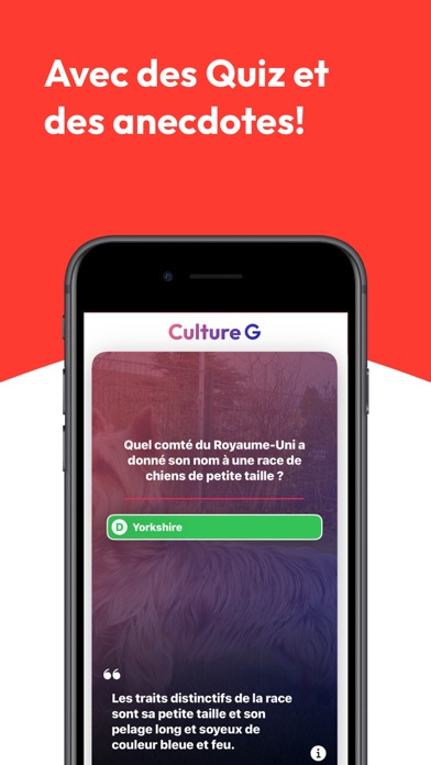 Culture G - Quiz & Anecdotes Screenshot