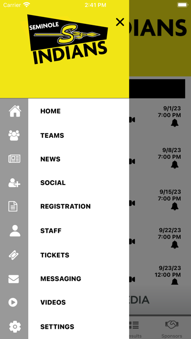 Seminole Athletics Screenshot