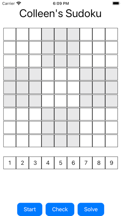 Screenshot #1 pour Colleen's No Ad Sudoku