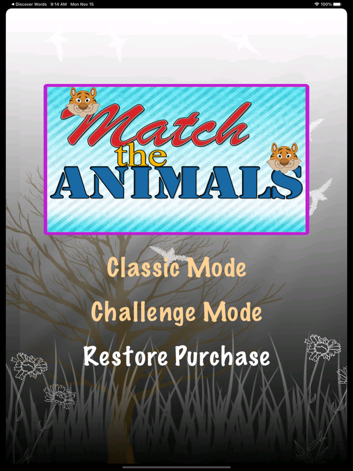 Match The Animals - Zoo