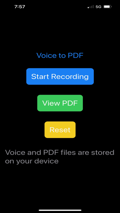 Voice to PDF Screenshot
