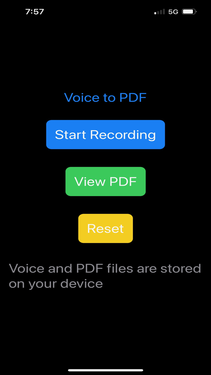 Voice to PDF