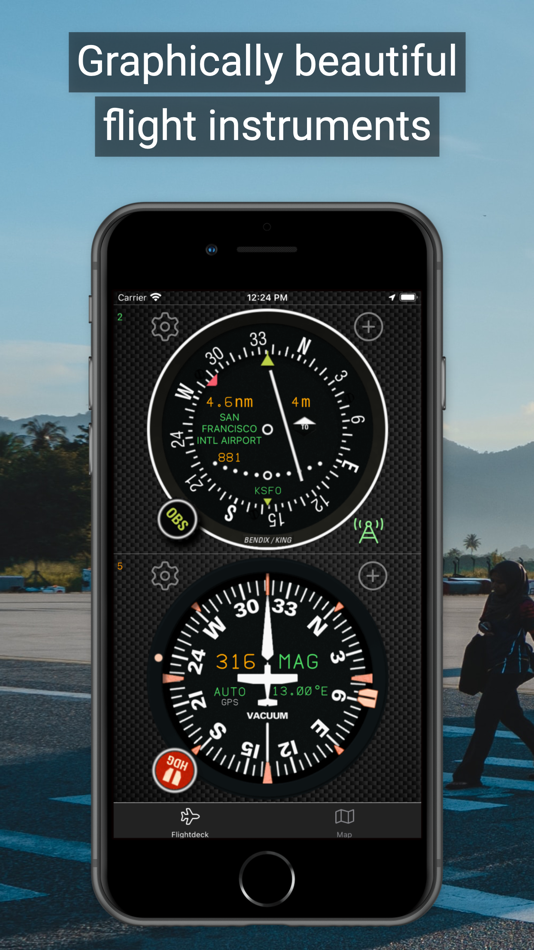 #2. fDeck: flight instruments (iOS) Podle: Darren Yeates