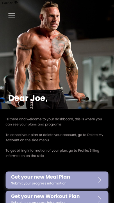 Joe Pitt Fitness Screenshot