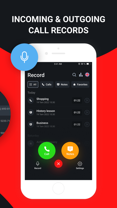 RecorderX : Call Recorder App Screenshot