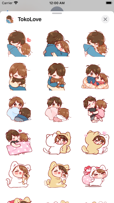 Cute Toko Love Stickers Pack Screenshot