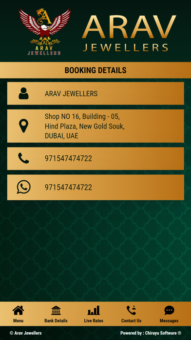 Arav Jewellers Screenshot