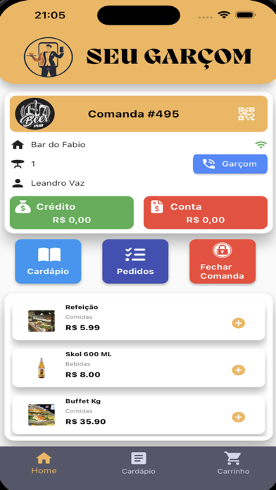 Seu Garçom Screenshot
