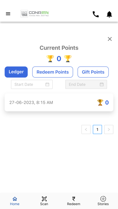 Cona Smyle Rewards Screenshot