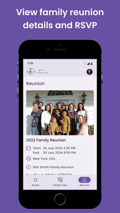 FamConnections Screenshot