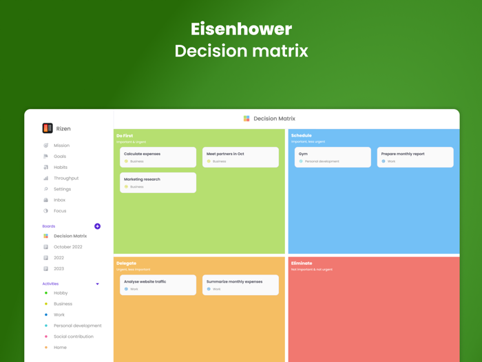 Rizen - Habit Tracker Planner