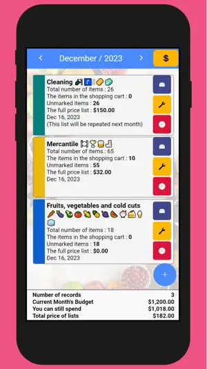 Grocery Shop List screenshot 3