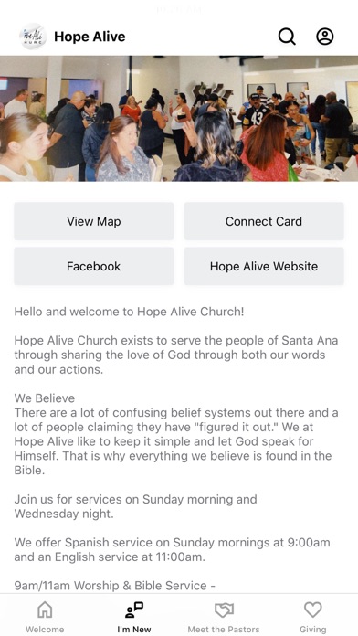 Hope Alive Santa Ana Screenshot