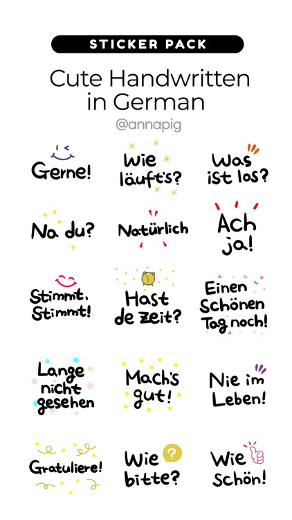 Cute Handwritten in German
