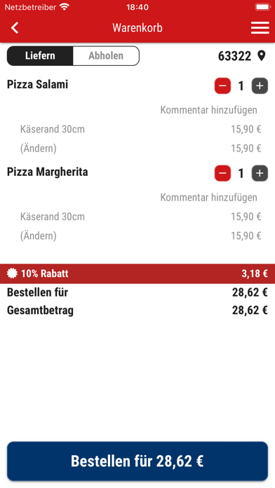 Pan & Pizza Rodgau Screenshot