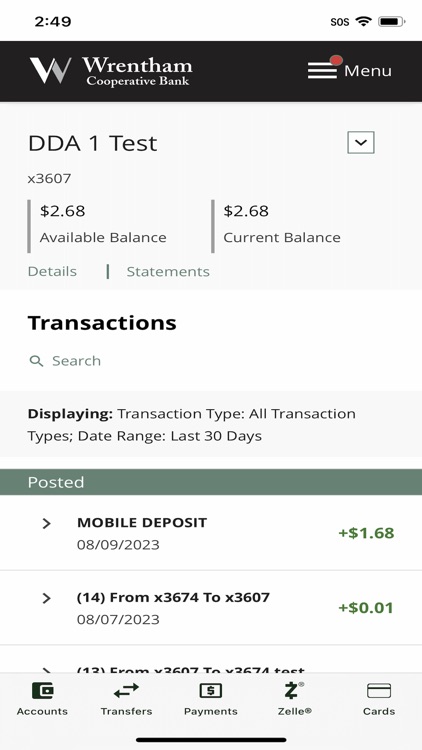 Wrentham Co-op Mobile Banking screenshot-3