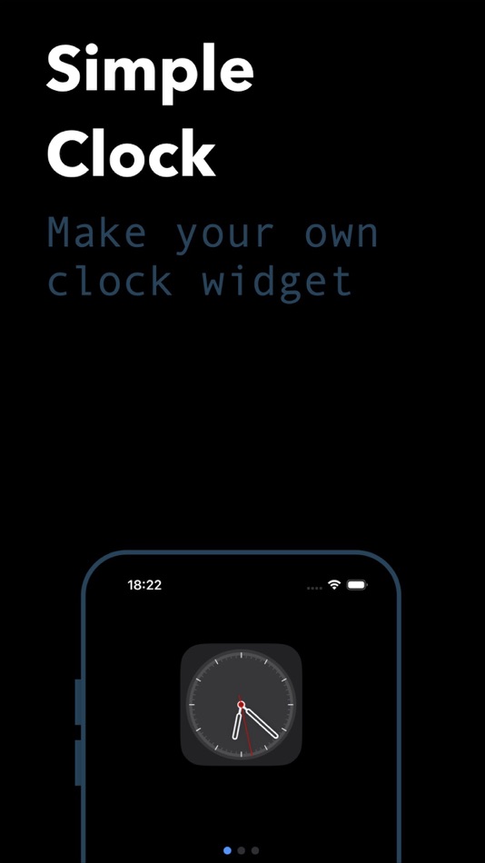 #1. Simple Clock Widget (iOS) By: Ad Hoc Development B.V.