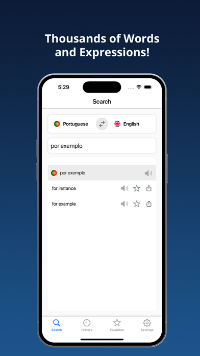 English-Portuguese Dictionary+ Screenshot