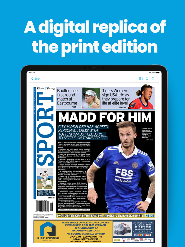 Leicester Mercury Newspaper