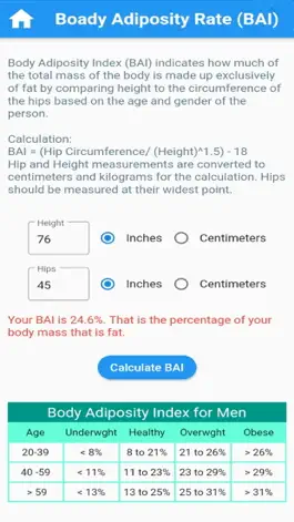 Game screenshot Health & Fitness Calculators hack
