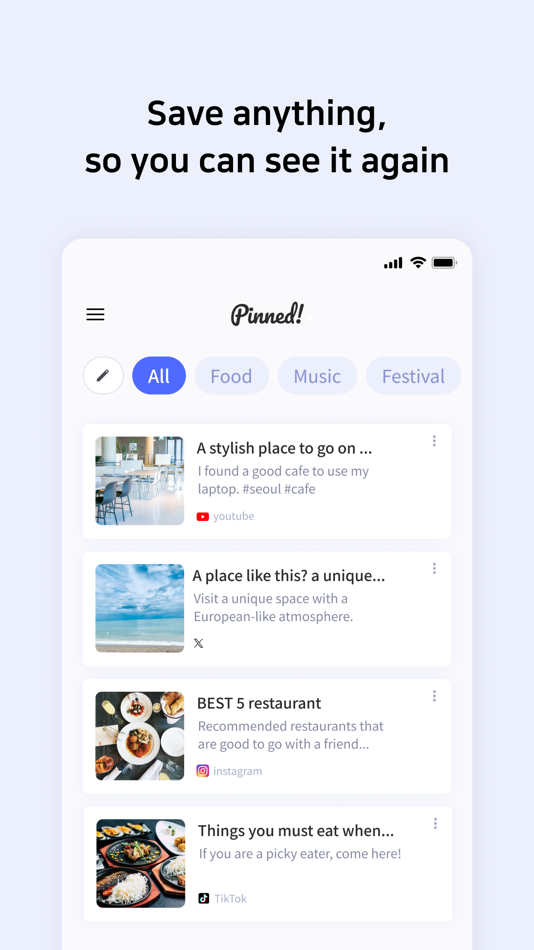 #2. Pinned! - My links manager (iOS) 由: Hyeok Gwon