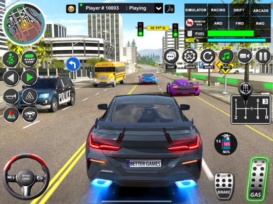 stad auto rijden school SIM 3D iPad app afbeelding 7