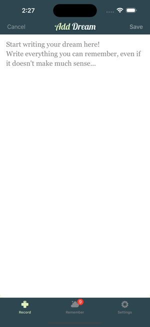 DreamKeeper - My Dream Journal Screenshot