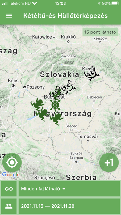 Kétéltű- és Hüllőtérképezés Screenshot