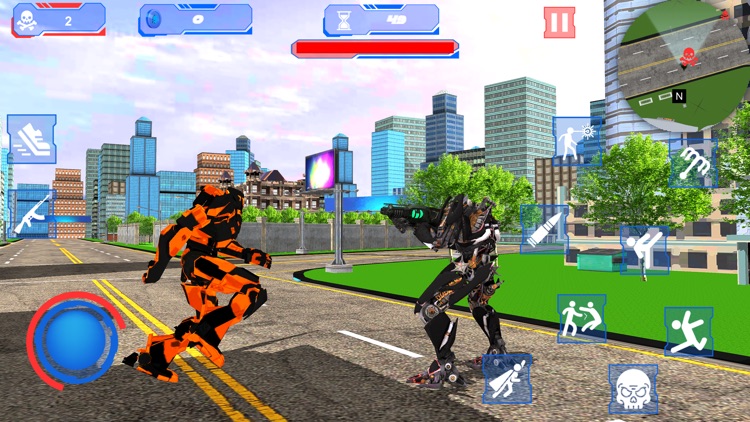 Super Flying Robot City Fight screenshot-3