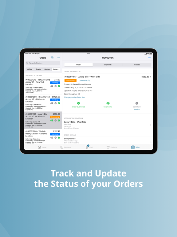 Zoey B2B Sales Tools iPad screenshot 5 - Business app