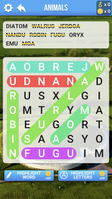 Word Search - Wordscapes Game Screenshot