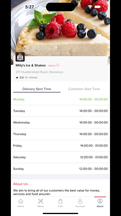 Milly's Ice & Shakes Screenshot