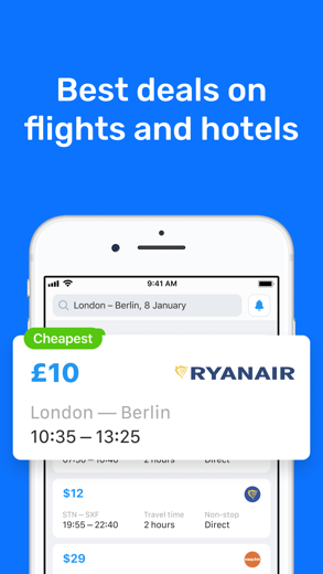 Aviasales — Book cheap flights captura de pantalla 1