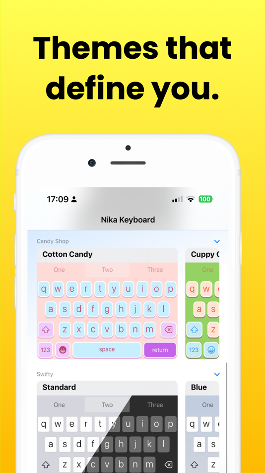 #1. Background Keyboards - Nika (iOS) 由: Appsy Digital