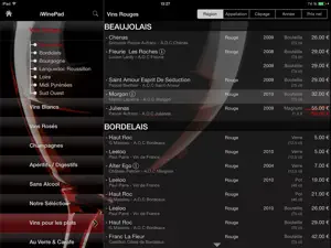 iWinePad - La Carte des Vins screenshot #3 for iPad