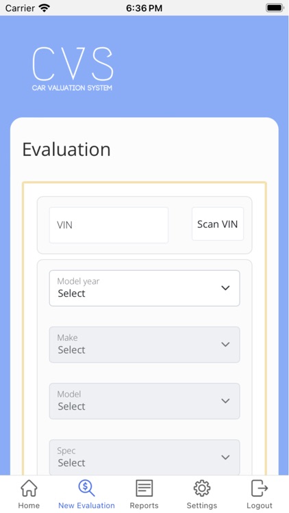 CVS - Car Valuation System